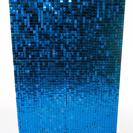 Mur Glam bleu royal a paillettes de 4 pieds sur 7