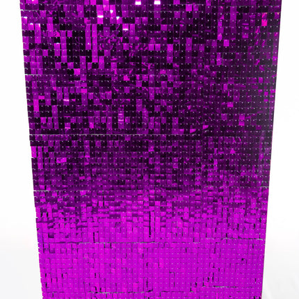 Mur Glam mauve a paillettes de 4 pieds sur 7